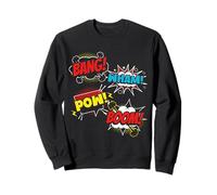 BANG! WHAM! POW! BOOM! Comic bubbles pop art Sweatshirt