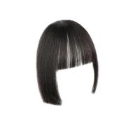 Bang Wig Extensions Bangs Natural Match Well Wig Bangs High Temperature Fiber Flat Bangs Princess Cut Fake Hair for Outfit Bangs Hair Clip(Black Brown)