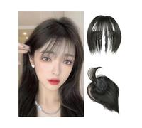 Bang Wig Natural-Looking Synthetic 3D Air Bangs Hair Clip-In Extension - Invisible Hairpiece for Effortless Style and Volume Bangs Hair Clip(Black Brown)