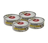 Banga Canned Atlantic Mackerel in Oil 240g - Canned Food | Easy Open Pull Ring | Ready Meals | Latvian Origin Delicious food (Canned Atlantic Mackerel in Oil 240g, 4 Pack)
