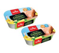 Banga Canned Food | Banga Salmon In Oil with Lemon Flavor 120g | Easy Open Pull Ring | Ready Meals | Latvian Origin Delicious food (Salmon In Oil with Lemon Flavor 120g, 2 Pack)
