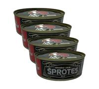 Banga Smoked Large Sprats In Oil 240G Traditional, Free Of Artificial Preservatives, Preserves Flavour And Texture, Product Of Lithuanian Pack Of 4