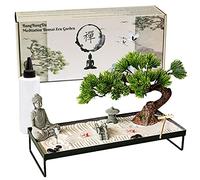 BangBangDa Japanese Meditation-Decoration - Home Office Bonsai Decor for Table Desk - Buddha Rock Sand Tabletop Decor Gifts for Women Man Friends