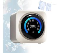 BANGBANGJI 2-in-1 Mini Portable Washer and Dryer Combo, 3.5L Fully Automatic Front Drum Washing Machine, Washing Capacity 0.3kg for Small Clothes, Underwear, Socks Desktop