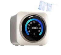 BANGBANGJI 2-in-1 Mini Portable Washer and Dryer Combo, 3.5L Mini Washing Machine Portable Washer Machine, Front Drum Type for Small Clothes, Underwear, and Socks Desktop