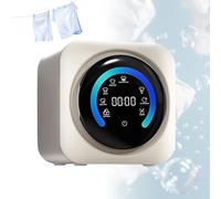 BANGBANGJI 2 in 1 Mini Portable Washer and Dryer Combo, Compact Dryer with LCD Control Panel, Stainless Steel Drum for Small Clothes, Underwear, Socks WallMount
