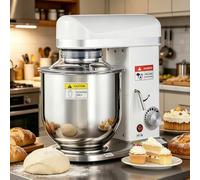 BANGBANGJI Kitchen Commercial Food Mixer, 5L/7L/10L Baking Stand Mixer, 3 Speeds Adjustable, with Stainless Steel Bowl, Dough Hook Kneader & Cake Beater, Perfect for Bakery Pizzeria 5L