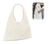 Bangbobi Beach bag women's beach bag - braided bag made of polyester, mesh bag as a beach bag for beach, holidays and everyday use, summer bags for women in urban minimalist style