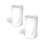 Bangcheer Wall Mount for TP-Link Deco BE63/ BE65/BE67/BE68/BE10000/BE11000/BE14000 Mesh Wi-Fi 7 System, Saving Space Aluminum Alloy Wall Hanging Bracket Holder with Cable Storage Rack (White-2Pack)