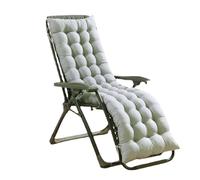 BangDon Extra Thick Sun Lounger Cushion Classic Design Texture Rocking Chair Cushion Home Decor Soft Sunlounger Seat Pads for Sunbed Long Bench Tatami (Grey,90 * 40)