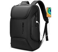 BANGE Business Men Backpack Waterproof Large Capacity External Charging Port Bag Black Fashion Backpack, 7267black