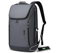 BANGE Business Smart Backpack Waterproof fit 15.6 Inch Laptop Backpack with USB Charging Port,Travel Durable Backpack, Gray