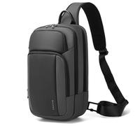 BANGE Crossbody Backpack with Separated 11inch Pad Compartment for Men and Women, Grey, L, Fashion