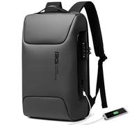 BANGE Laptop Backpack,Business Backpack for Men and Women, Grey, Without Lock+USB, Laptop