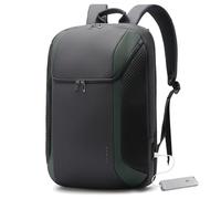 BANGE Smart Business Laptop Backpack Waterproof can fit 15.6-17.3 Inch Laptop with 3.0 USB charging port for men and women, Green, L Size, Business