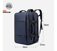 BANGE Travel Backpack Men Business Backpack School Expandable USB Bag Large Capa