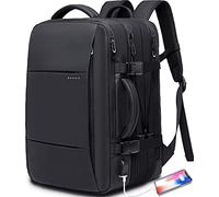 BANGE Weekender Carry-on Backpack,45L Expandable Travel Backpacks for Airplanes,Convertible Backpack Briefcase for Traveling,Water Resistant 17.3” Laptop Backpack for Men & Women