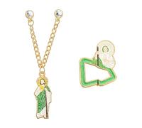 BANGHA Trucker Hat Chains,Hat Chains 3sets San Judas Tadeo Shaped Enamel Pins Backpack Clothes Brooches Creative Pendent Lapel Badge Jewelry Gift For Friends(MJ135)