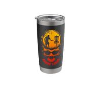 Banging Chains Disc Golf Player Funny Skull Sunset Basket Stainless Steel Insulated Tumbler