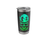 Banging Chains Disc Golf Player Funny Skull Sunset Basket Stainless Steel Insulated Tumbler
