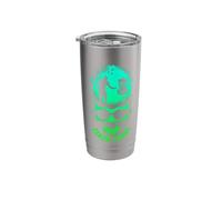 Banging Chains Disc Golf Player Funny Skull Sunset Basket Stainless Steel Insulated Tumbler