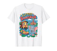 Bangkok Adventure Cute Elephant Kids Travel Souvenir T-Shirt