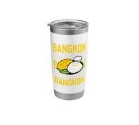 Bangkok Mango Sticky Rice Retro Repeat Design Stainless Steel Insulated Tumbler