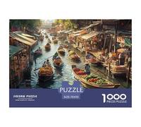 Bangkok Mekong River 1000 Piece Jigsaw Puzzle For Adults Challenging Game Stress Relief Puzzle Cultivate The Spirit of Teamwork for Family Decorations 70x50cm/1000pcs