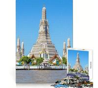 Bangkok Temple Thailand 1000 Piece Jigsaws for Adults Puzzle Memory Training Easy Enjoyment Flawless Cut Ideal Xmas Gift (50x75cm)