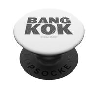 Bangkok Thailand City Map Typography Urban Travel Tee PopSockets Adhesive PopGrip