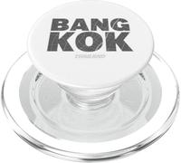 Bangkok Thailand City Map Typography Urban Travel Tee PopSockets PopGrip for MagSafe