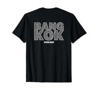 Bangkok Thailand City Map Typography Urban Travel Tee T-Shirt