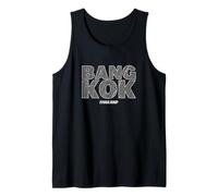 Bangkok Thailand City Map Typography Urban Travel Tee Tank Top