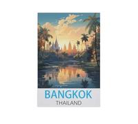 Bangkok Thailand，Puzzle 1000 Pieces Wood Puzzle Adult Children'S Educational Toy Family Decompression Game（75x50cm）-AK58
