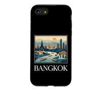 Bangkok Thailand River Skyline Retro Travel Graphic Case for iPhone SE (2020) / 7/8