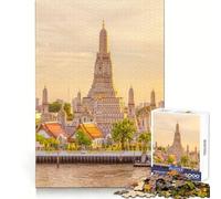 Bangkok Thailand Temple 1000 Piece Jigsaw Puzzle Clear Thinking Tranquil Pastime Precise Edges Festive Surprise (50x75cm)