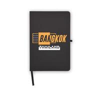 Bangkok Thailand Travel Asia Notebook, Blank Pages, Faux Leather Cover, Planner, Journal, Workbook