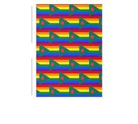 Bangladesh LGBT Rainbow Flag 280g Flannel Throw Blanket, Personalised Soft Bed Blankets for Couch Sofa Travel