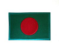 Bangladesh National Country Flag Iron Sew on Embroidered Patch