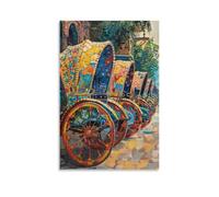 Bangladesh Rickshaw Canvas Poster Wall Art Decor Print Picture Paintings for Living Room Bedroom Decoration 12x18inch(30x45cm)