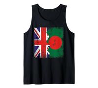 Bangladeshi Roots | Half British Flags | UK Bangladesh Tank Top