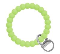 Bangle & Babe Bracelet Keychain For Women - Wristlet Keychain Bangle Key Ring - Bubble O Key Ring, Silver Clasp, Green Tea, 3 inch interior diameter