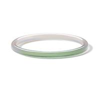 Bangle Bracelets for Women Blue Green White Chalcedony Round Bracelets Natural Gemstone Lucky Accessory Gift with Certificate Her Mom