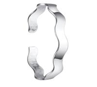 Bangle For Women And Men - Glossy Bohemian Style Water Ripple Bracelet Female Open Smooth Face Round Belly Push Pull Female Delicate Luxury Bracelet Bangle Jewelry Gift For Women Girls