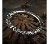 Bangle For Women,Fashion Personality Adjustable Retro Domineering National Soul Craft Flowers Shape Bangle Unisex For Everyday Wear Dress Party Day Gift Holiday