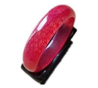 Bangles for Womens,100% Natural Emerald Bracelet Red Jade Chicken Blood Stone Jadeite Bracelets Jewelry (Gem Color : 59 60mm