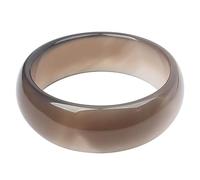 Bangles for Womens,Agate Bracelet Jade Amulet Agate Transparent ping an Ashtray Purple Chalcedony (red, White, Gray) 52-68mm (G