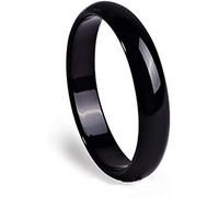 Bangles for Womens,Classic Natural Jade Bangle Black Onyx Link Bracelet,Crystal Stone Men Women
