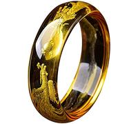Bangles for Womens,Classic Retro Oriental Style Natural Jade Bangle Citrine Round Bar Link Bracelet,Crystal Natural Stone for Men Women (Color : 15mm,