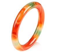 Bangles for Womens,Natural Agate Red Jade Bangle Bracelet for Womens (Red 60mm)